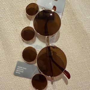 Disney parks new Brown Mickey Round Sunglasses